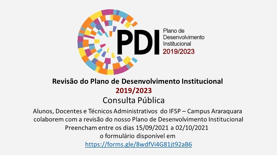 banner Consulta Pública PDI formulário
