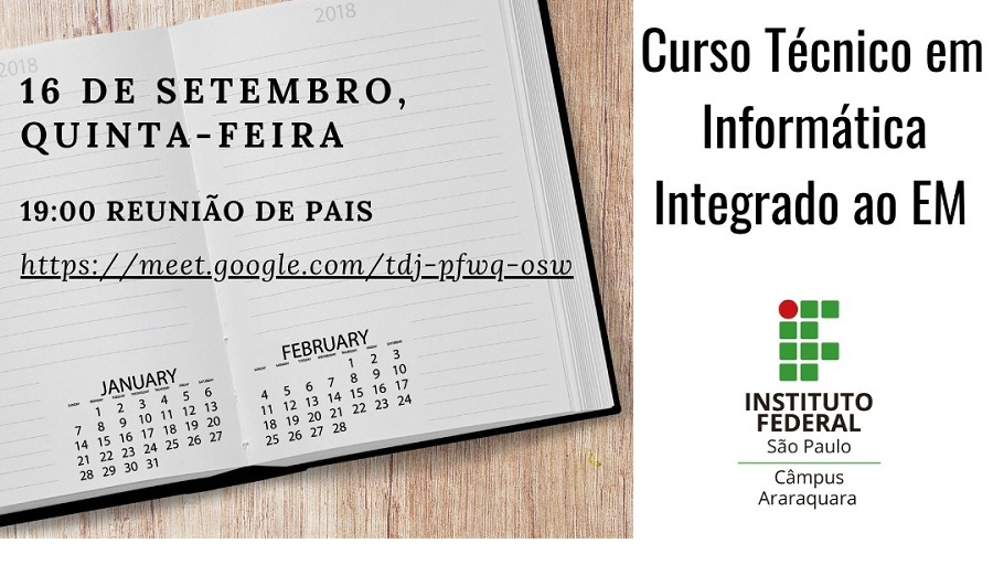 banner Reunião Pais Integrado Info 2º Semestre 2021