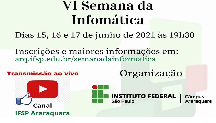 banner Semana da Informática 2021