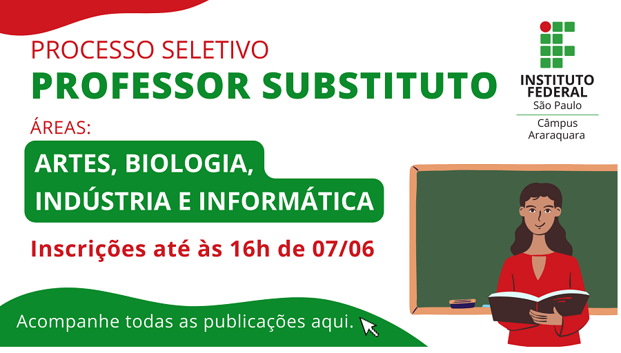 Edital Nº 299/2023 - Professor Substituto 