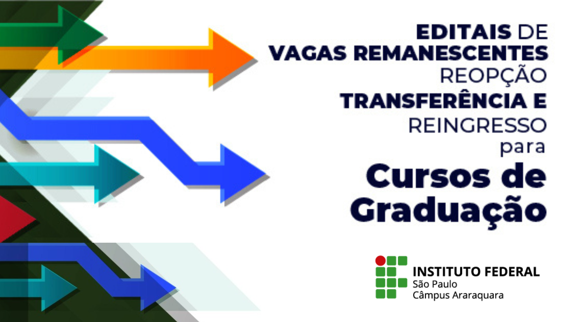 Edital de transferência para cursos superiores: inscrições abertas