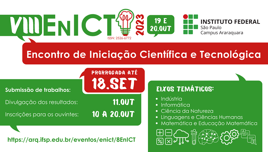 VIII EnICT - 19 e 20 de Outubro de 2023