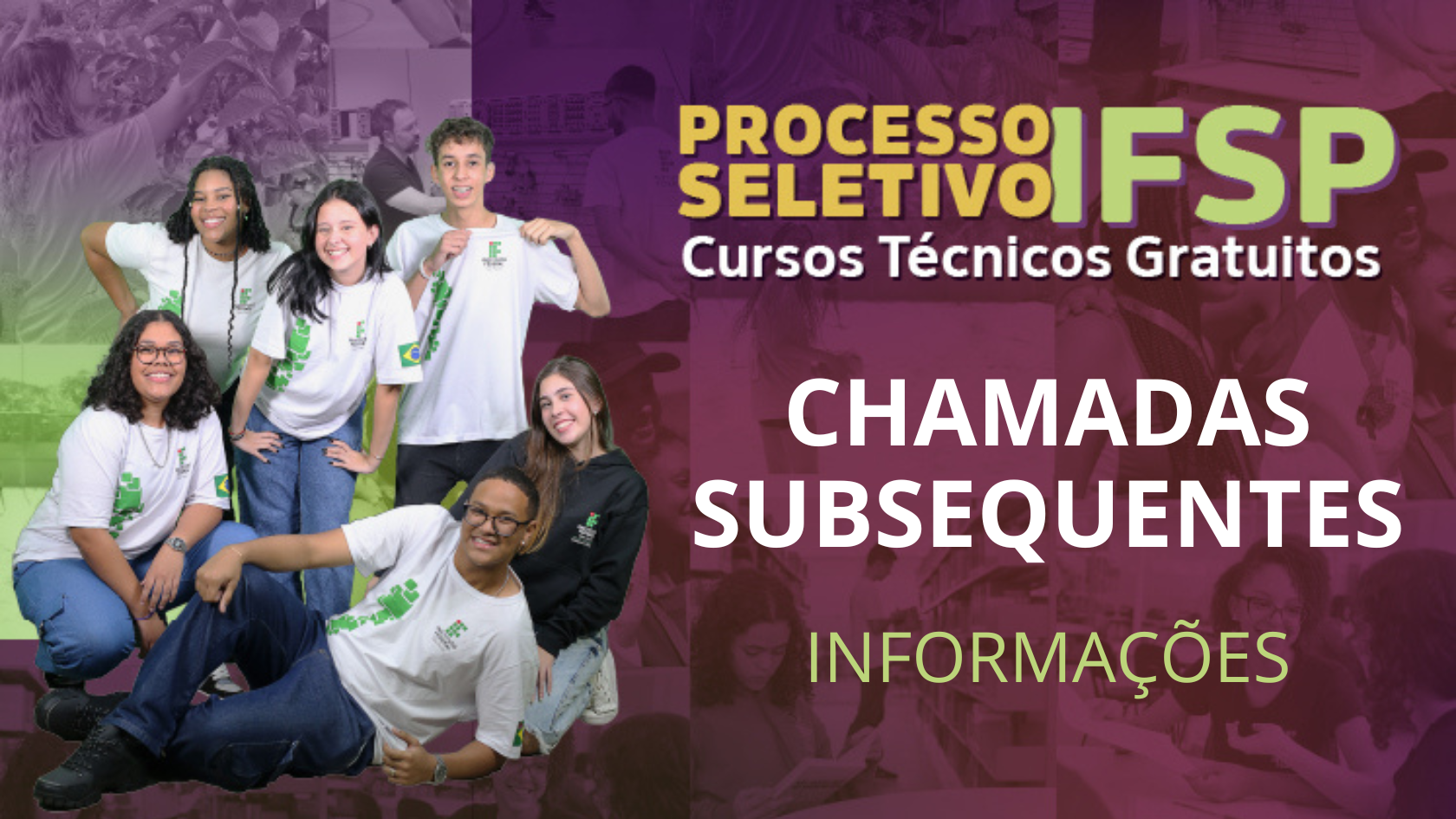 Processo Seletivo - Cursos Técnicos Gratuitos - Chamadas Subsequentes