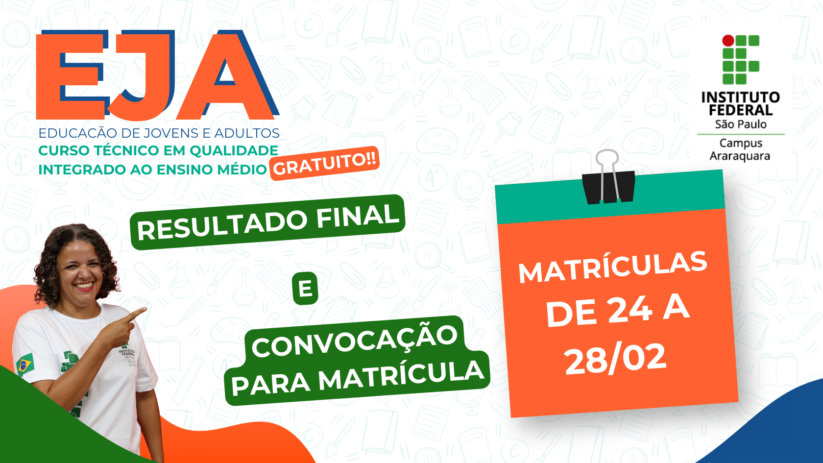 EJA - Resultado final e convocação