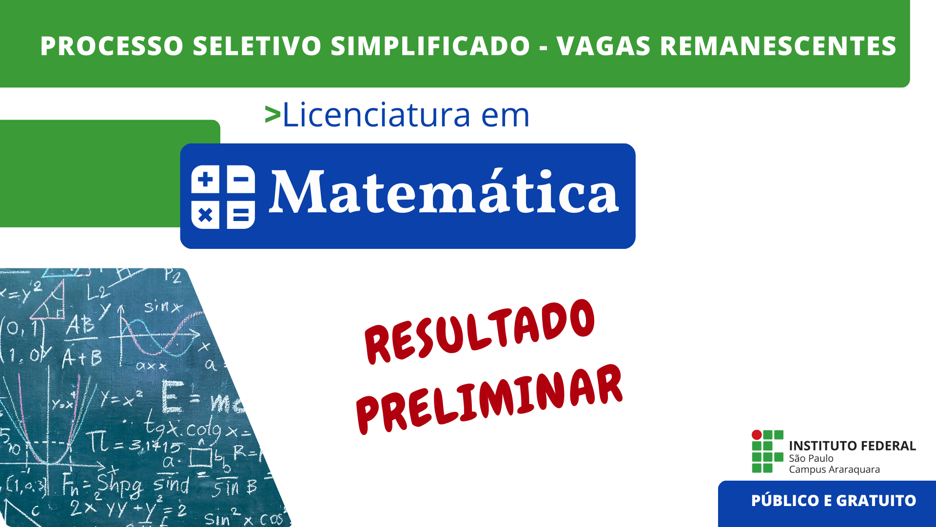 Processo seletivo simplificado licenciatura em matemática