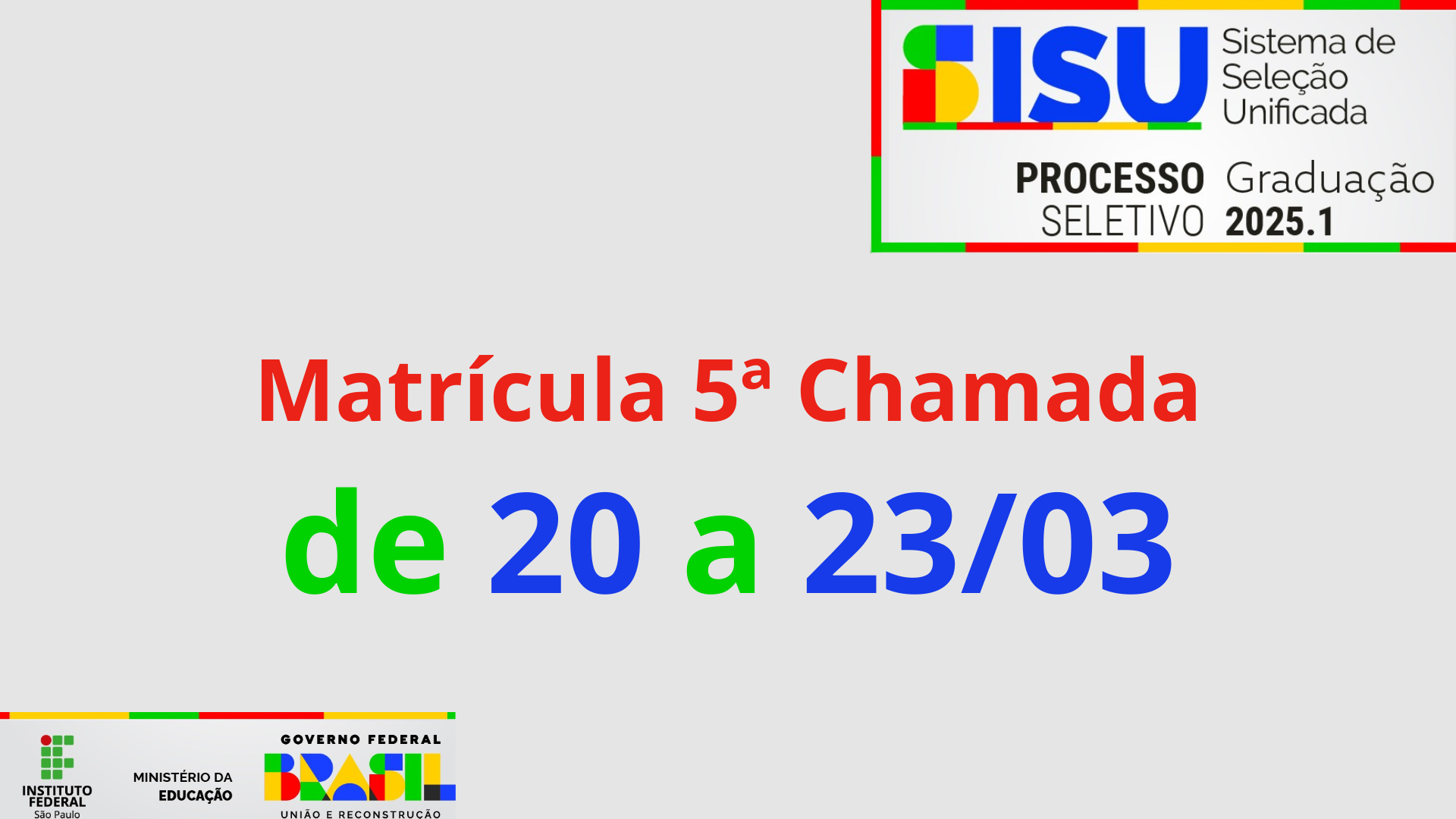 Sisu 5ª chamada