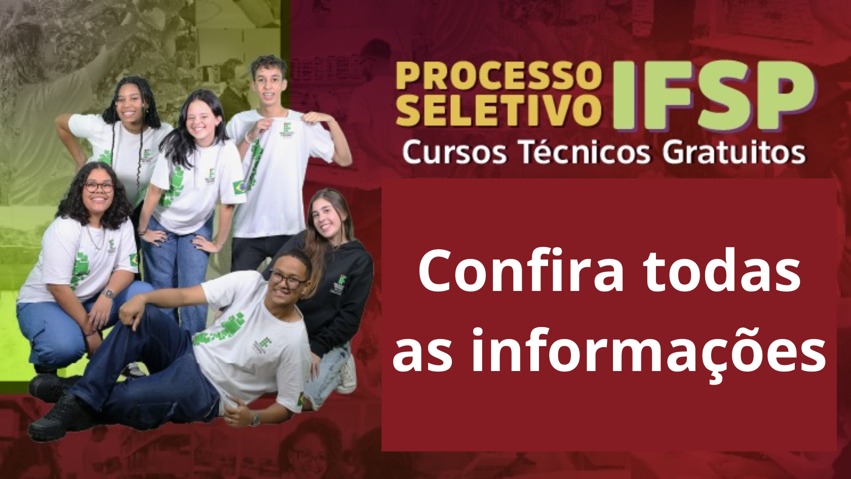 Processo seletivo IFSP - Cursos Técnicos Gratuitos