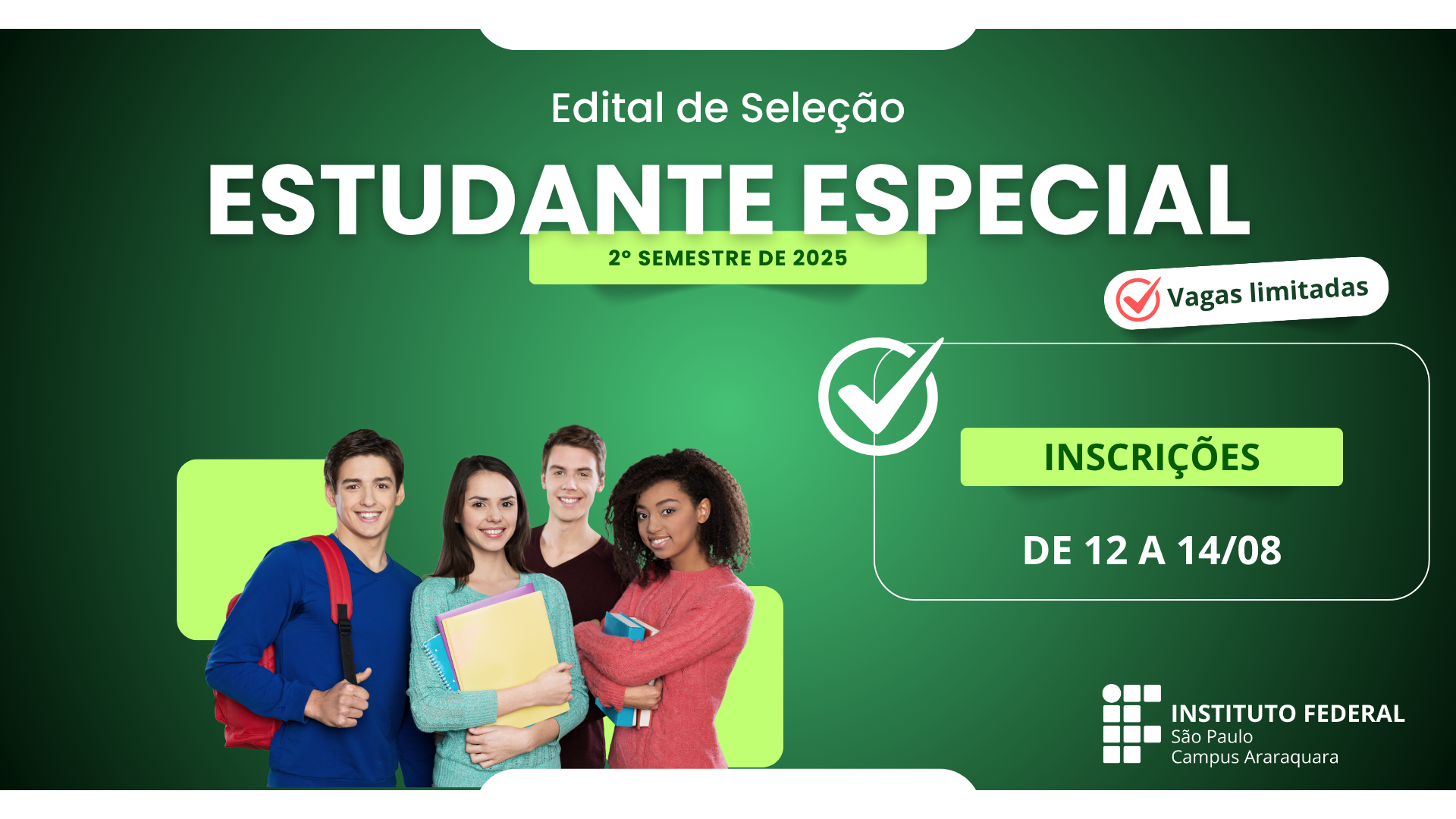 Processo seletivo para estudante especial