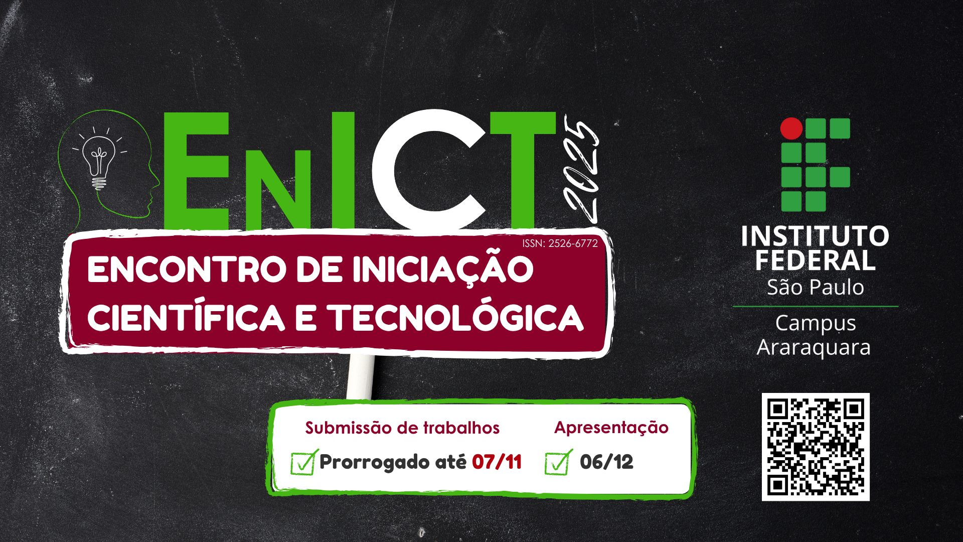 IX ENICT - Encontro de iniciação científica e tecnológica