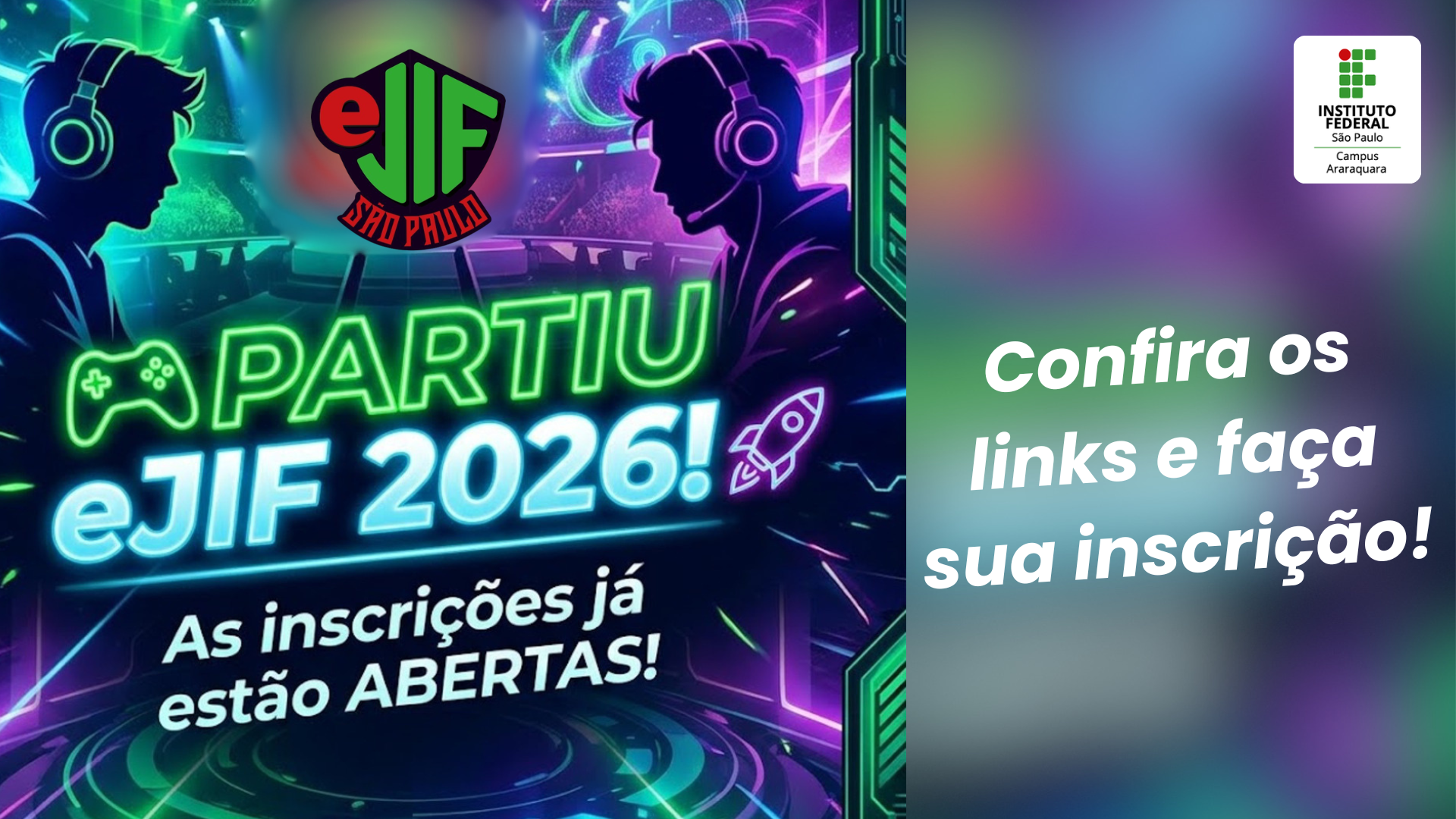 EJIF 2026 - INSCRIÇÕES ATÉ 16/04