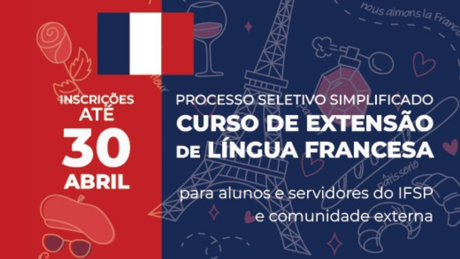 IFSP abre inscrições para curso gratuito de Francês Básico a distância 