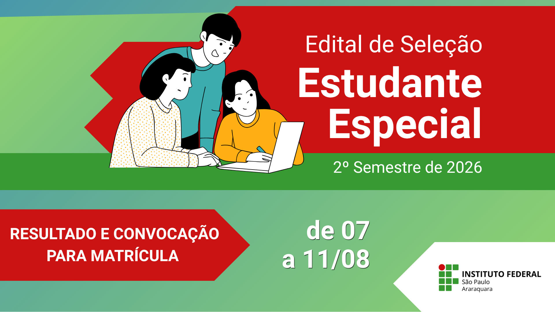 Estudante especial - Resultado