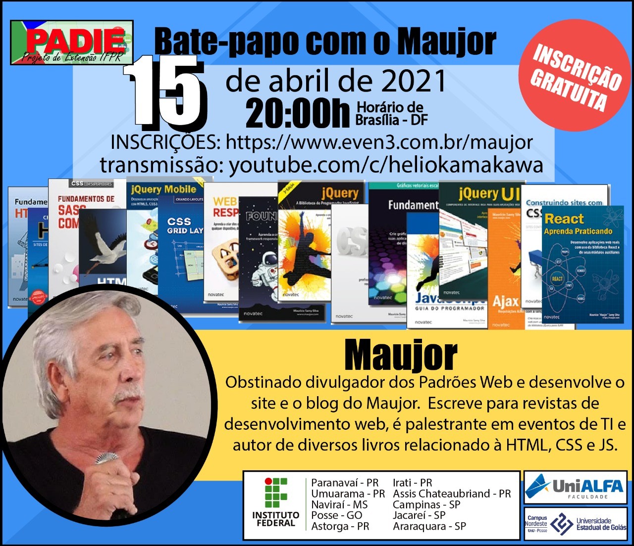 Banner bate-papo com maujor abril 2021