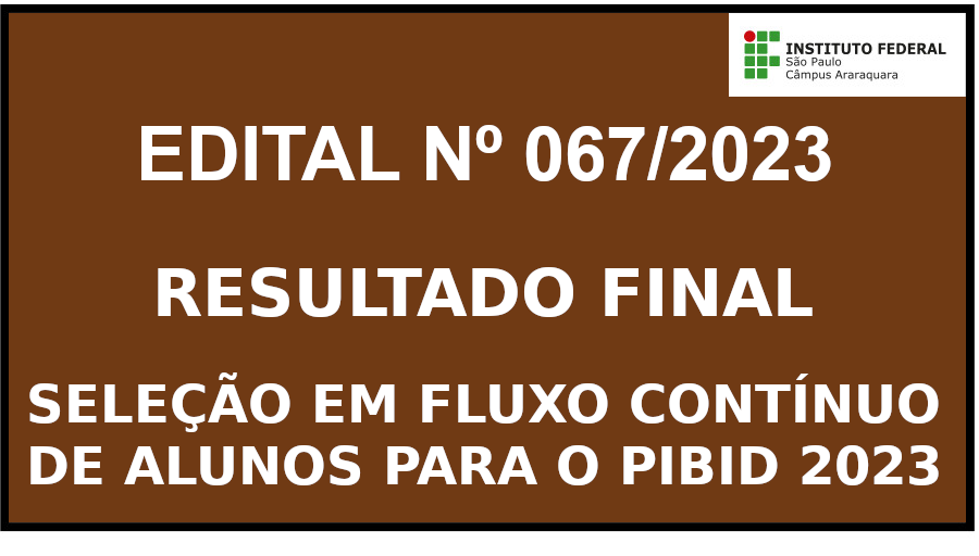 PIBID 2023 - Inscrições Abertas