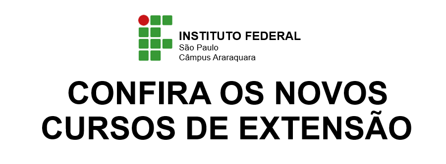 CONFIRAS OS NOVOS CURSOS DE EXTENSÃO