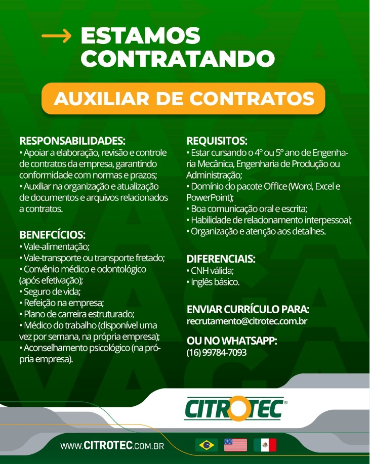 Citrotec Auxiliar de Contratos