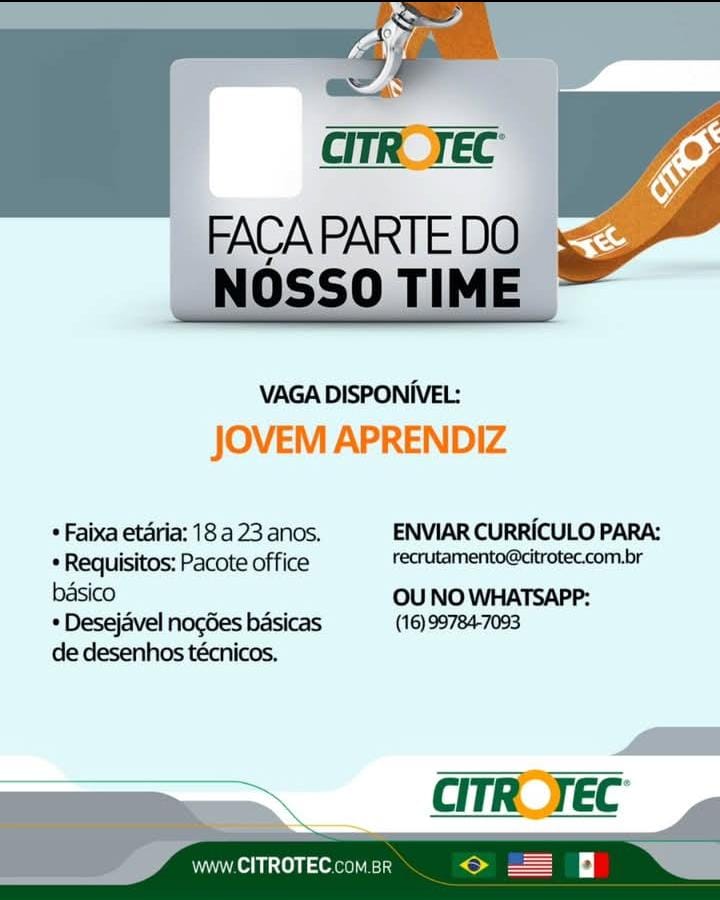 jovem aprendiz citrotec