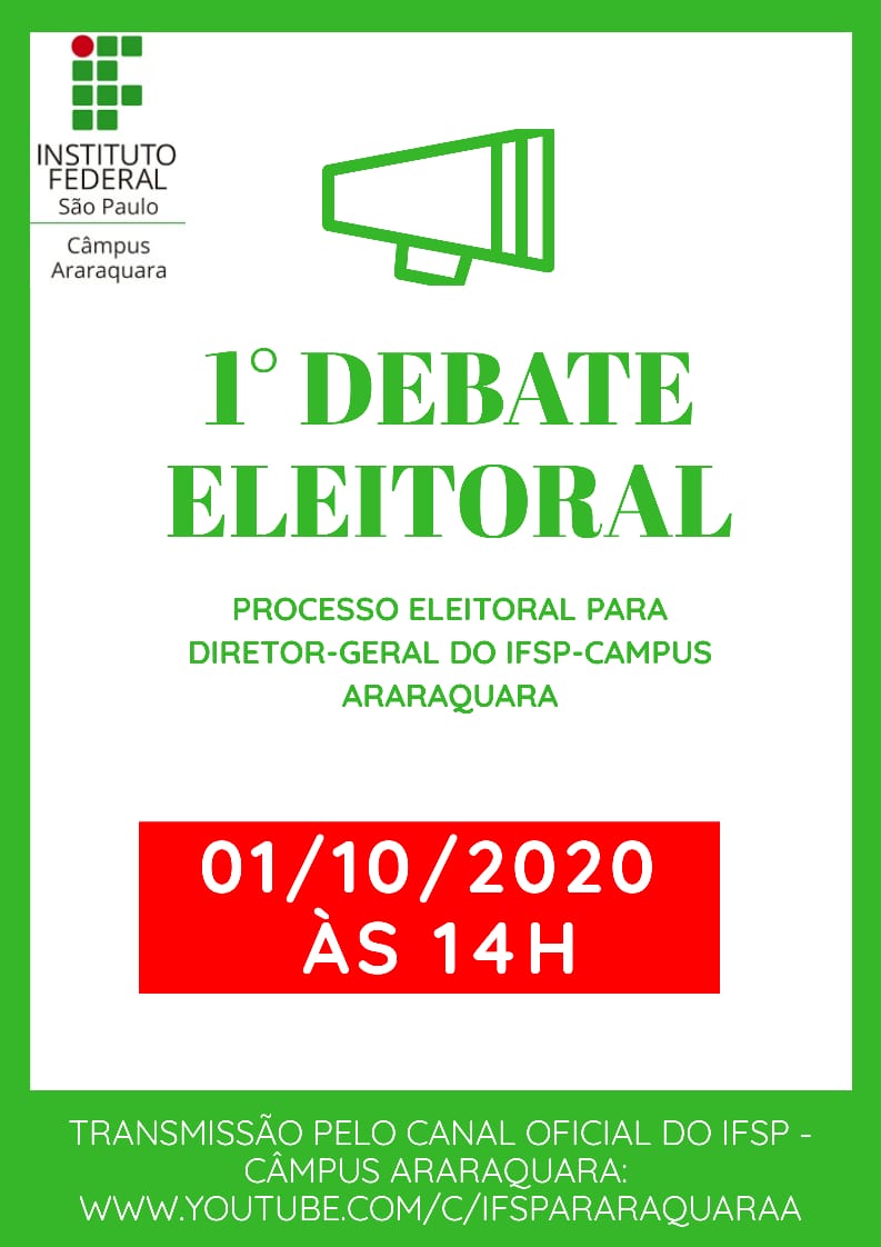 Primeiro Debate Eleitoral 2020 IFSP